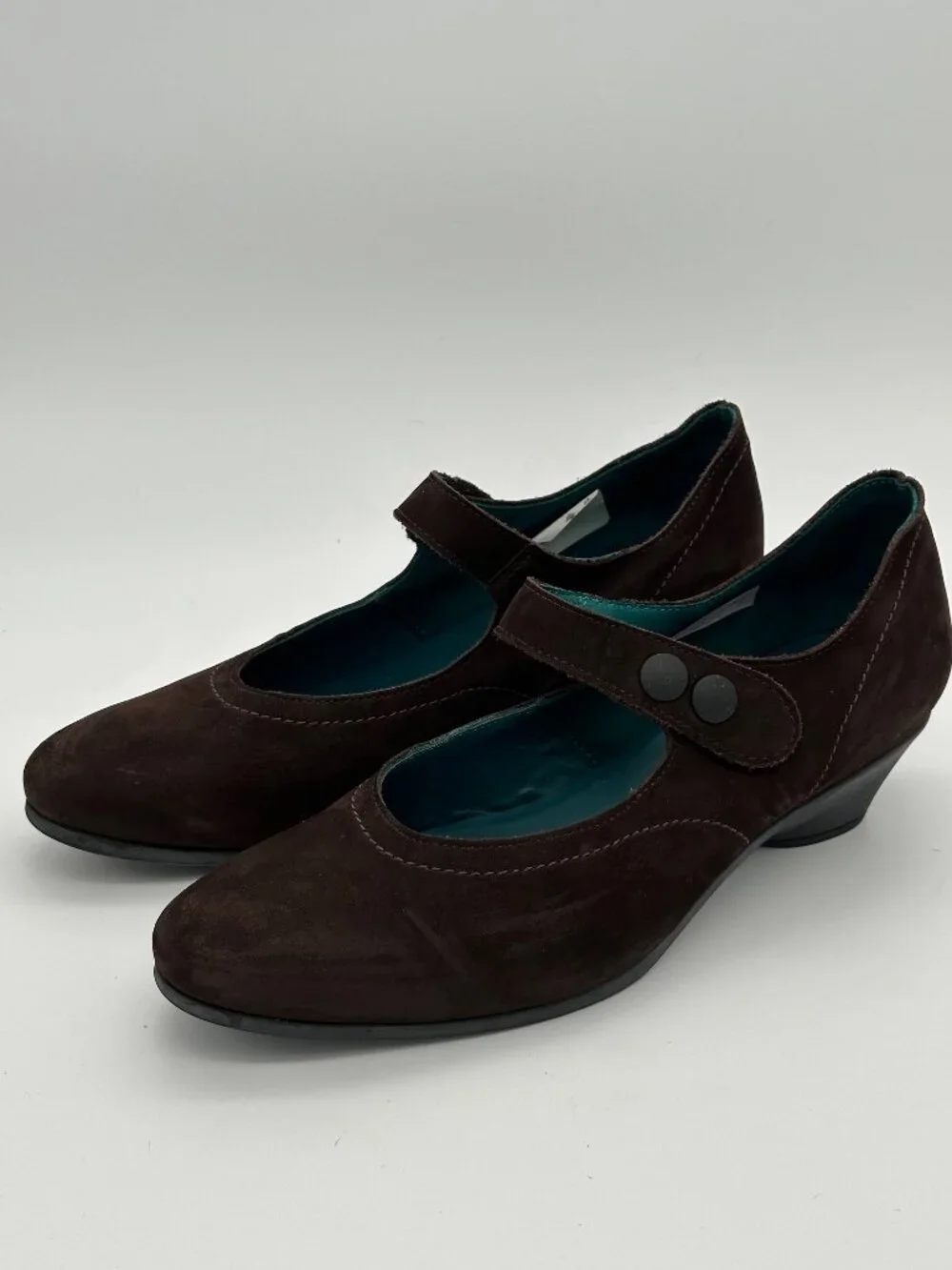 Arche Brown Suede Mary Jane Wedge Shoes EU 40 US 9